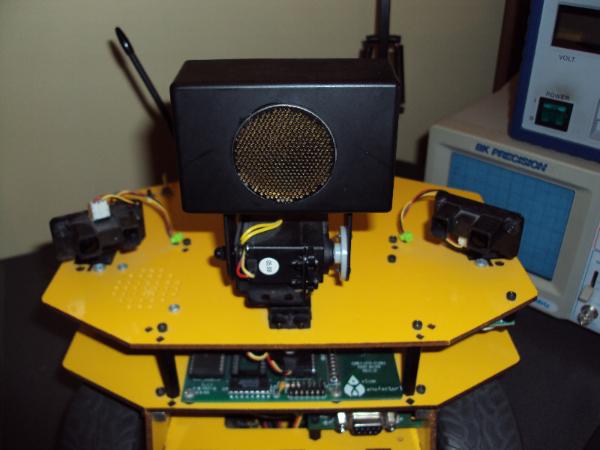 Robot Front View � Ultrasonic Transducer